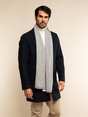 Riccardo (grey & white) - Italian 100% cashmere scarf with pattern