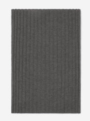 Napoli (dark grey) - Italian 100% cashmere ribbed scarf (unisex)