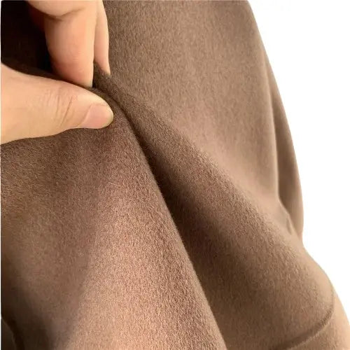 Cashmere jacket with large natural fur collar Family Shopolf