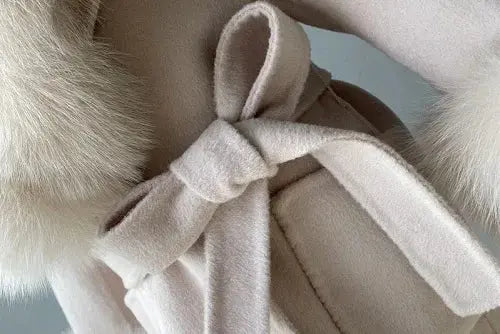 Children's Wool Coat | Fox Fur Collar & Cuffs | Winter Luxury