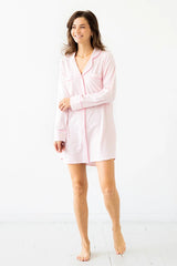 SALUA Classic Luxury Sleep Shirt in Brushed Pima Cotton Salua Lingerie