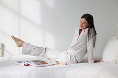 SALUA Classic Luxury Shorties Pajamas in Brushed Pima Cotton Salua Lingerie