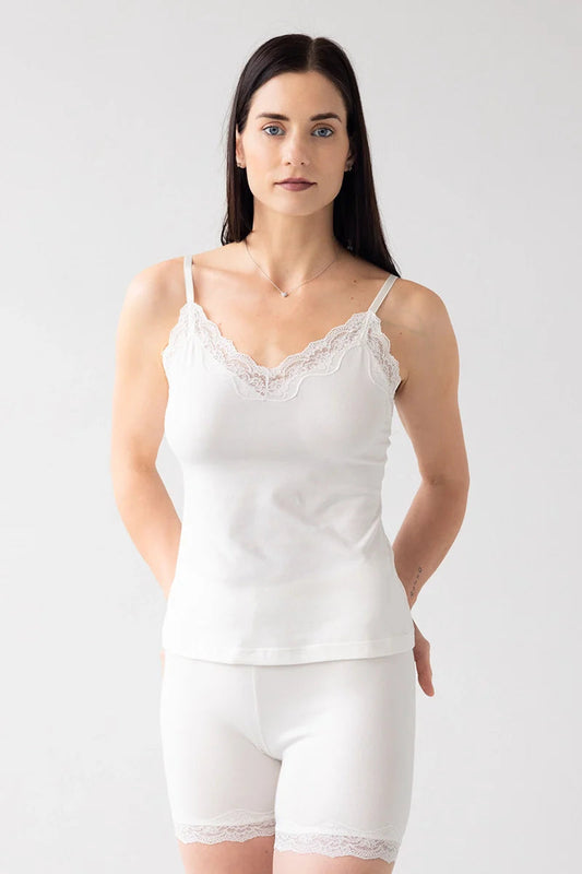 Cotton Camisole with lace trim Salua Lingerie