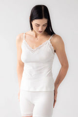 Cotton Camisole with lace trim Salua Lingerie