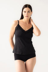 Cotton Camisole with lace trim Salua Lingerie