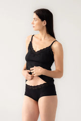 Cotton Camisole with lace trim Salua Lingerie