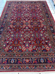 Persian Mashhad I Fine Allover Rug Wool 7 x 10 Rugistan