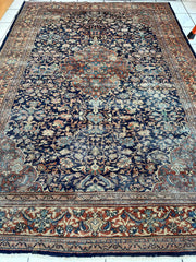 Antique Persian Mahal Rug 8’3”x12’ - Circa 1900 Treasure Rugistan