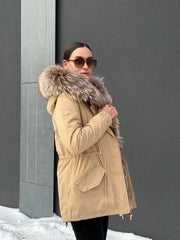 Genuine Silver Fur Trim Parka with Rabbit Fur Insulation Alaska® Outerwear Company