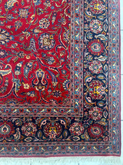 Incredible Persian Kashan All Over Wool Rug 10’2” x 14’ Rugistan