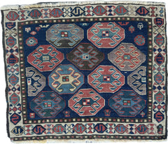 Antique Tribal Shahsavan Caucasian Bagface - 26" X 18" Rugistan