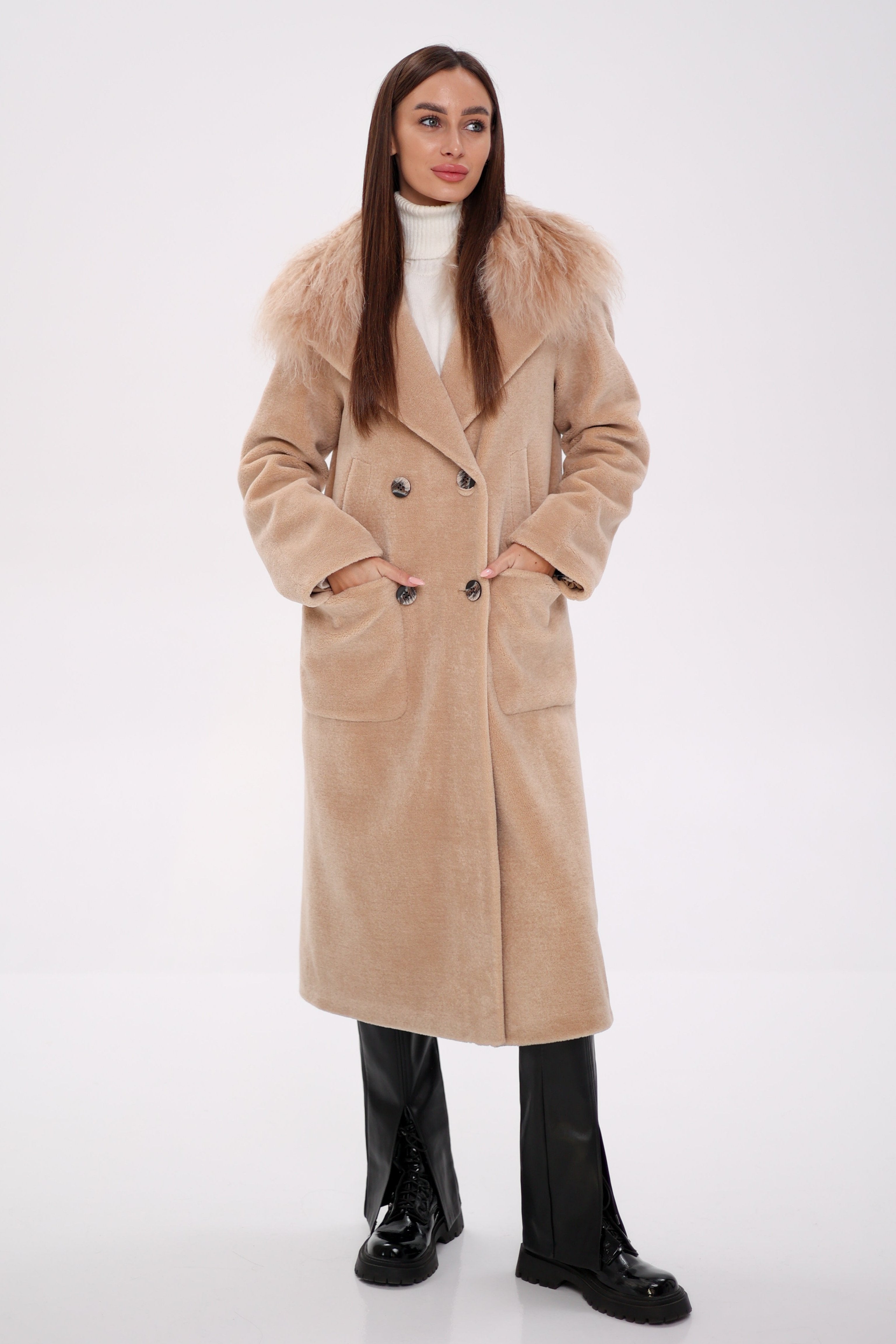 Genuine Lama Fur Virgin Wool Coat Alaska® Outerwear Company