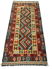 Afghani Maimana Kilim Wide Runner Rug 3’3” x 6’8” Rugistan