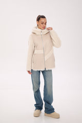 ⇆ Reversible Hooded Wool Blend Jacket Alaska® Outerwear Company