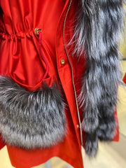 Genuine Silver Fox Fur Rabbit Fur Insulated Parka Alaska® Outerwear Company