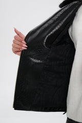 Genuine Mink Fur Embossed Leather Jacket Alaska® Outerwear Company