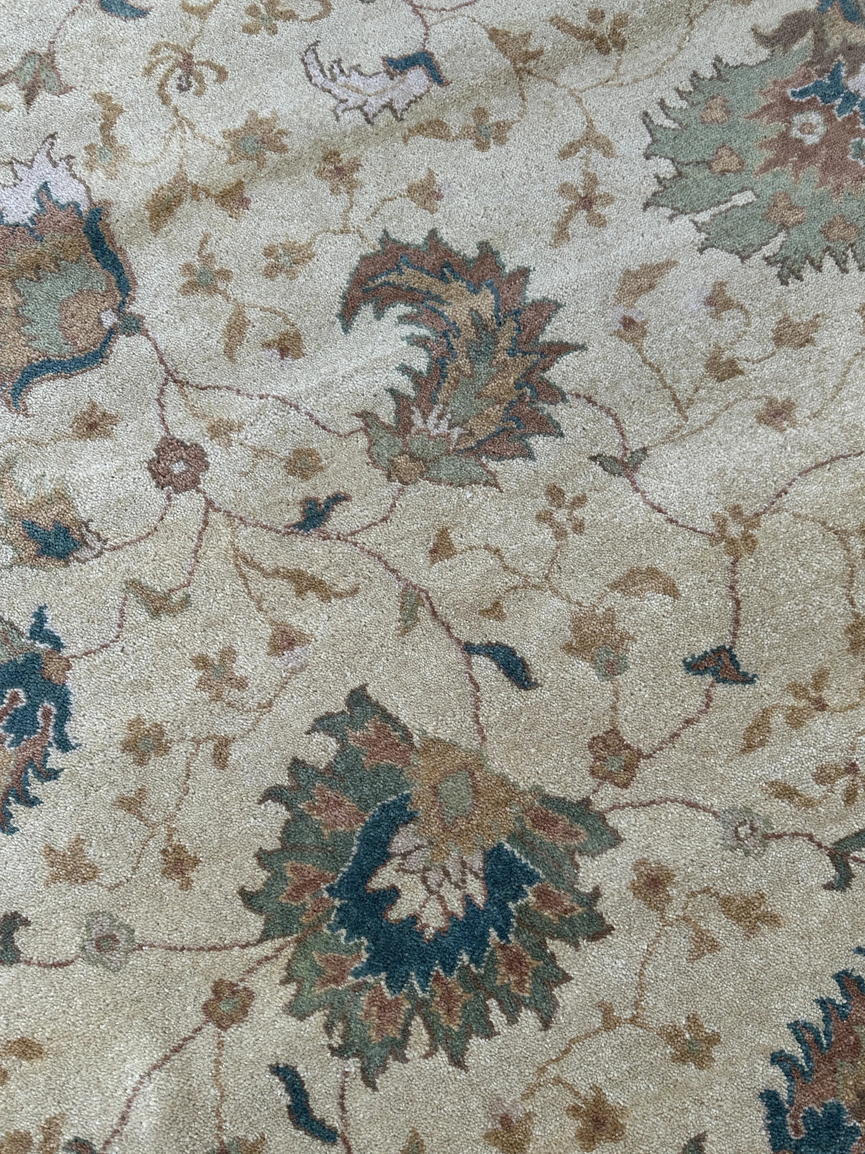 Hand-Knotted Oushak Soft Wool Rug 8 x 10 Rugistan