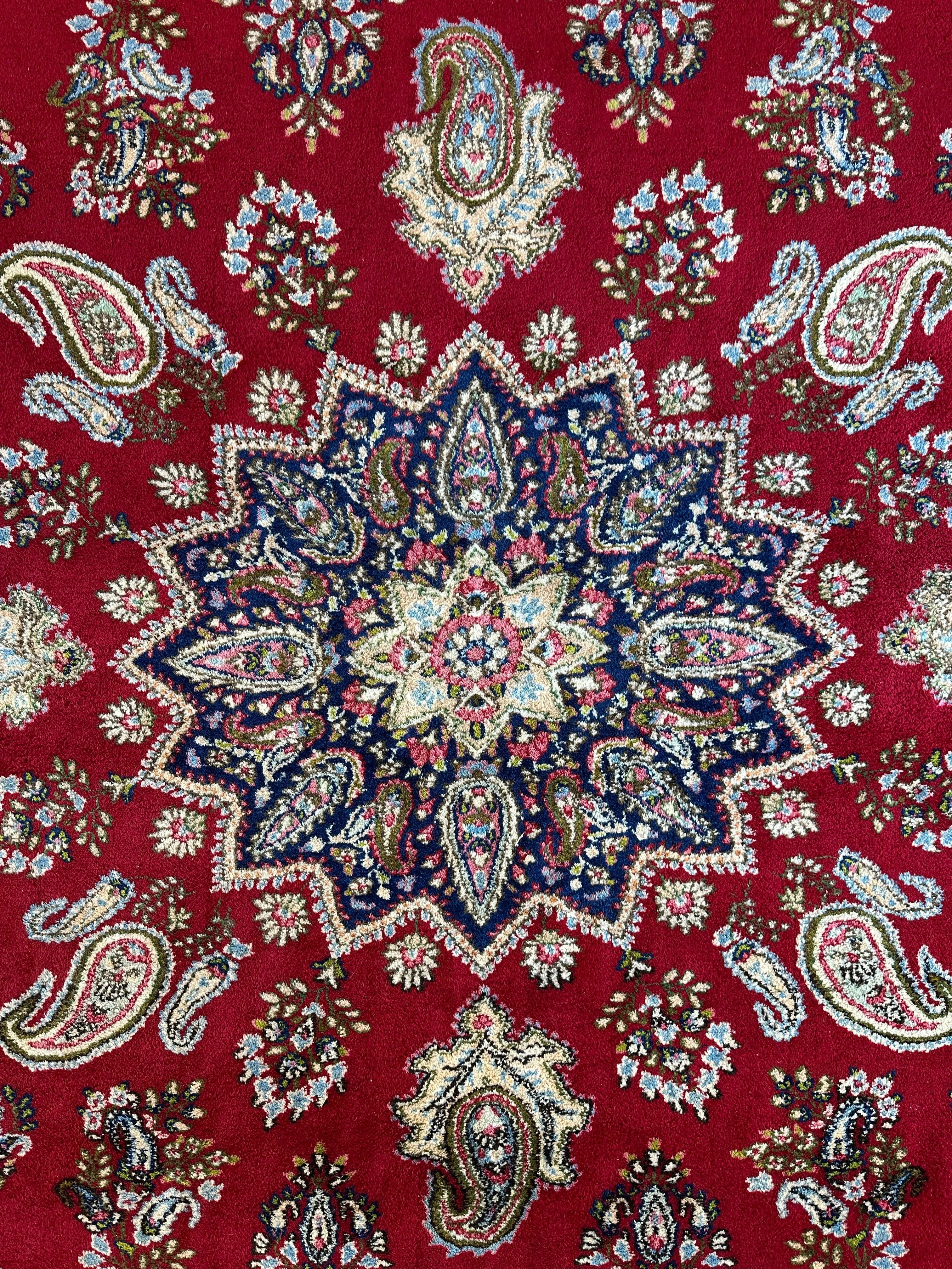 Vintage Kirman Persian Rug | 9’9” x 14’ | Thick Full-Pile Wool | Circa 1960 | K2029 Rugistan