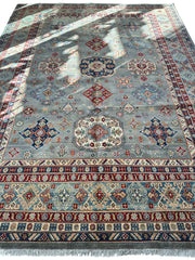 Hand-Knotted Afghani Kazak Wool Rug 8’11” x 11’10” Rugistan