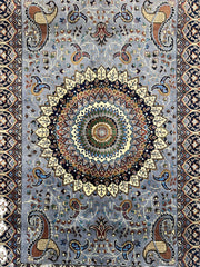 Hand-Knotted Parak Rug – Gray, 40” x 60” | Afghan Wool Rug Rugistan