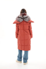 Genuine Silver Fox Fur Trim Down Coat Alaska® Outerwear Company