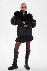 Amanda Genuine Fur Trim Down Fill Coat Alaska® Outerwear Company