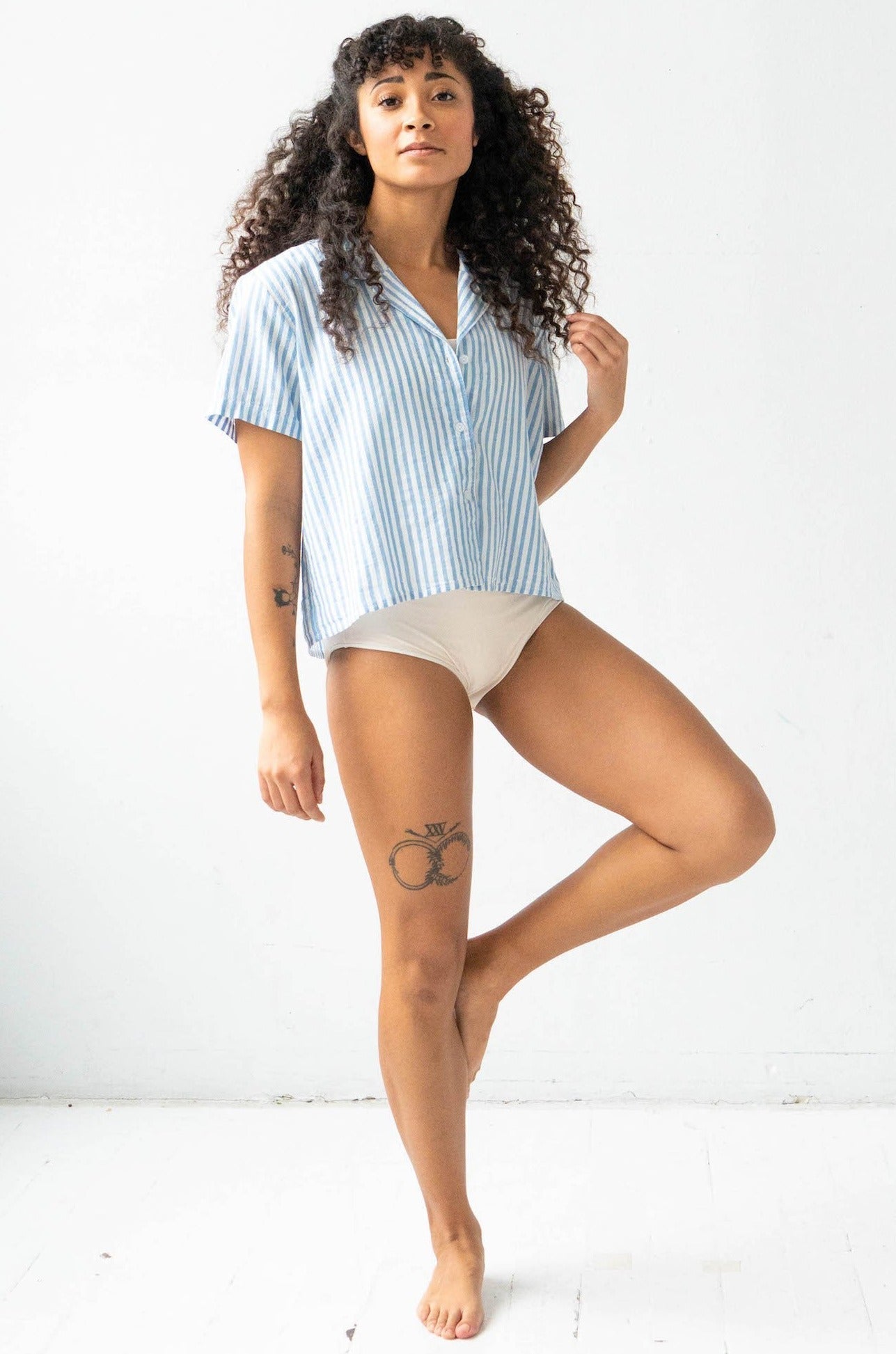 Cropped Button Down Salua Lingerie