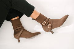 Alma Booties Brown