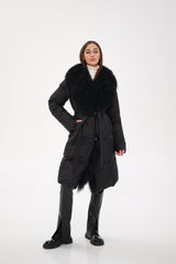 Genuine Lama Fur Premium Down Coat Alaska® Outerwear Company