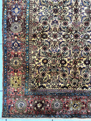 Hand-Knotted Persian Bidjar Herati Wool Runner – 4'11" x 13'2" – Durable Traditional Rug Rugistan