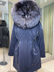 Genuine Silver Fox Fully Lined Hood Rabbit Insulated Parka Alaska® Outerwear Company