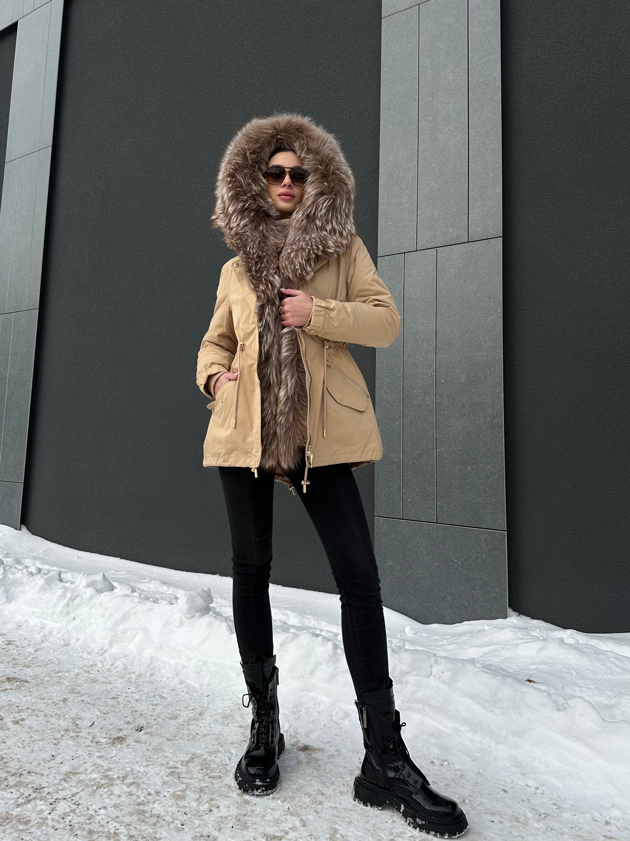 Genuine Silver Fur Trim Parka with Rabbit Fur Insulation Alaska® Outerwear Company