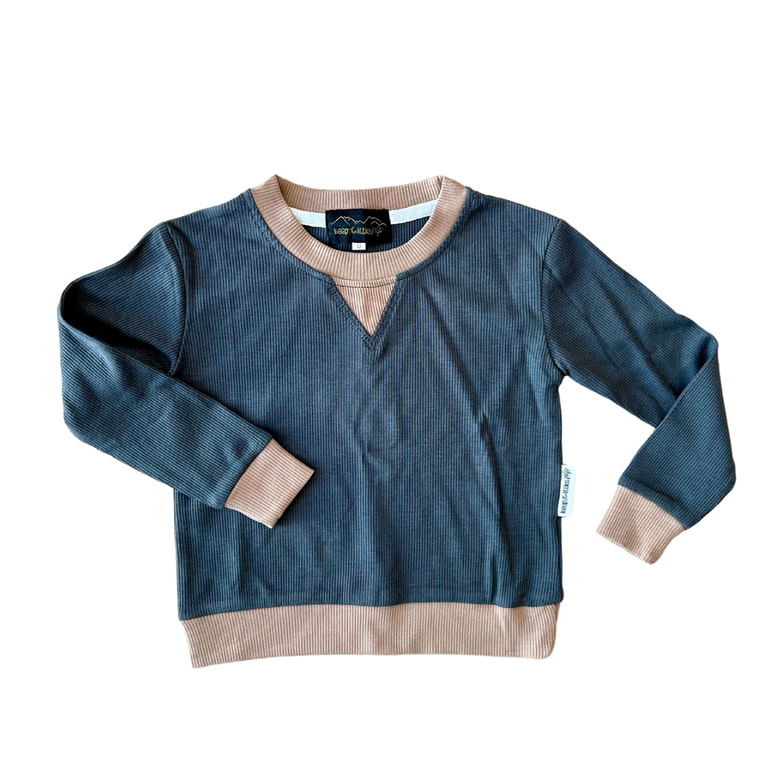 Ribbed bamboo crew Keep the Littles Wild