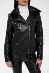 Genuine Mink Fur Embossed Leather Jacket Alaska® Outerwear Company