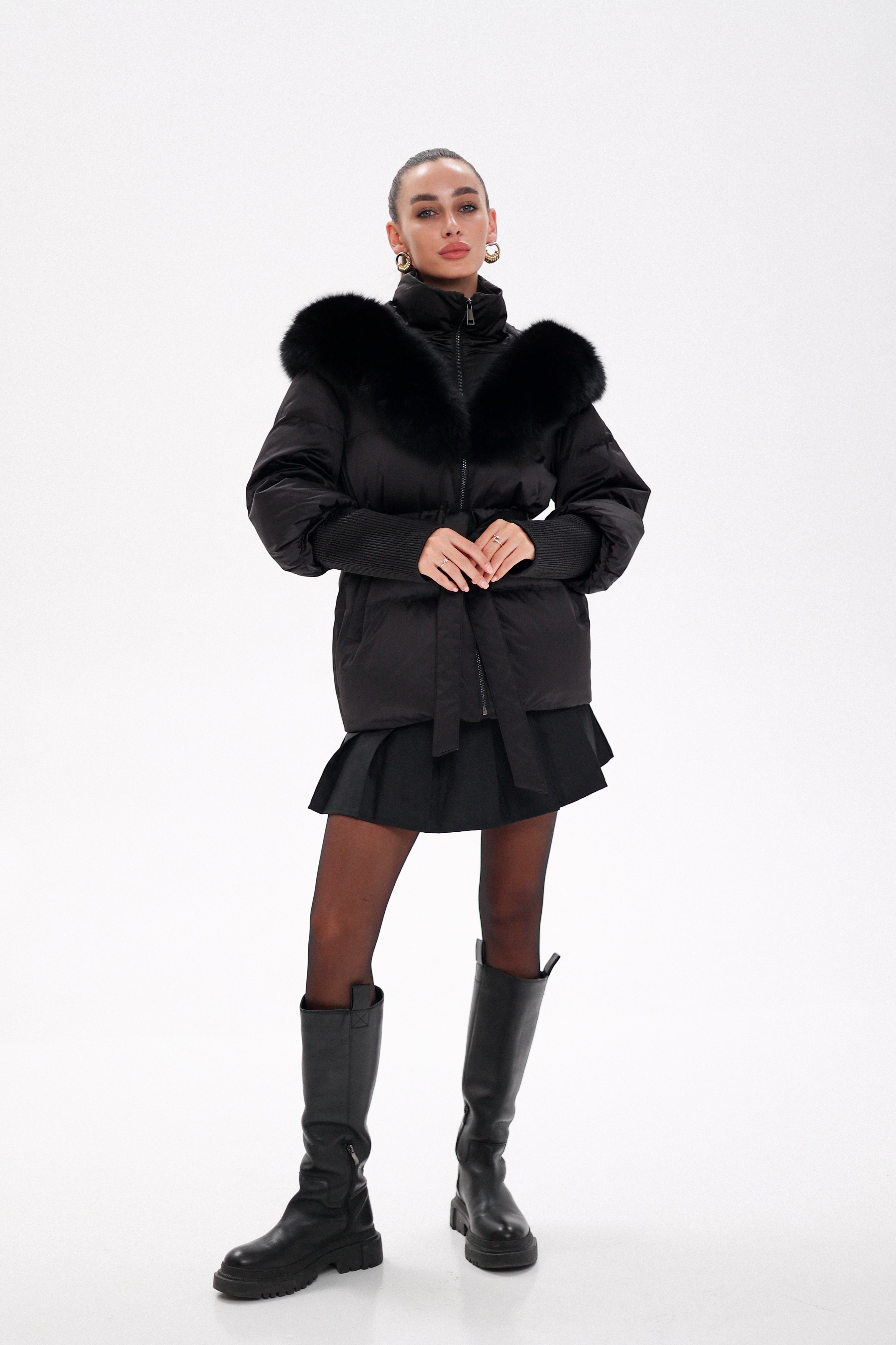 Amanda Genuine Fur Trim Down Fill Coat Alaska® Outerwear Company