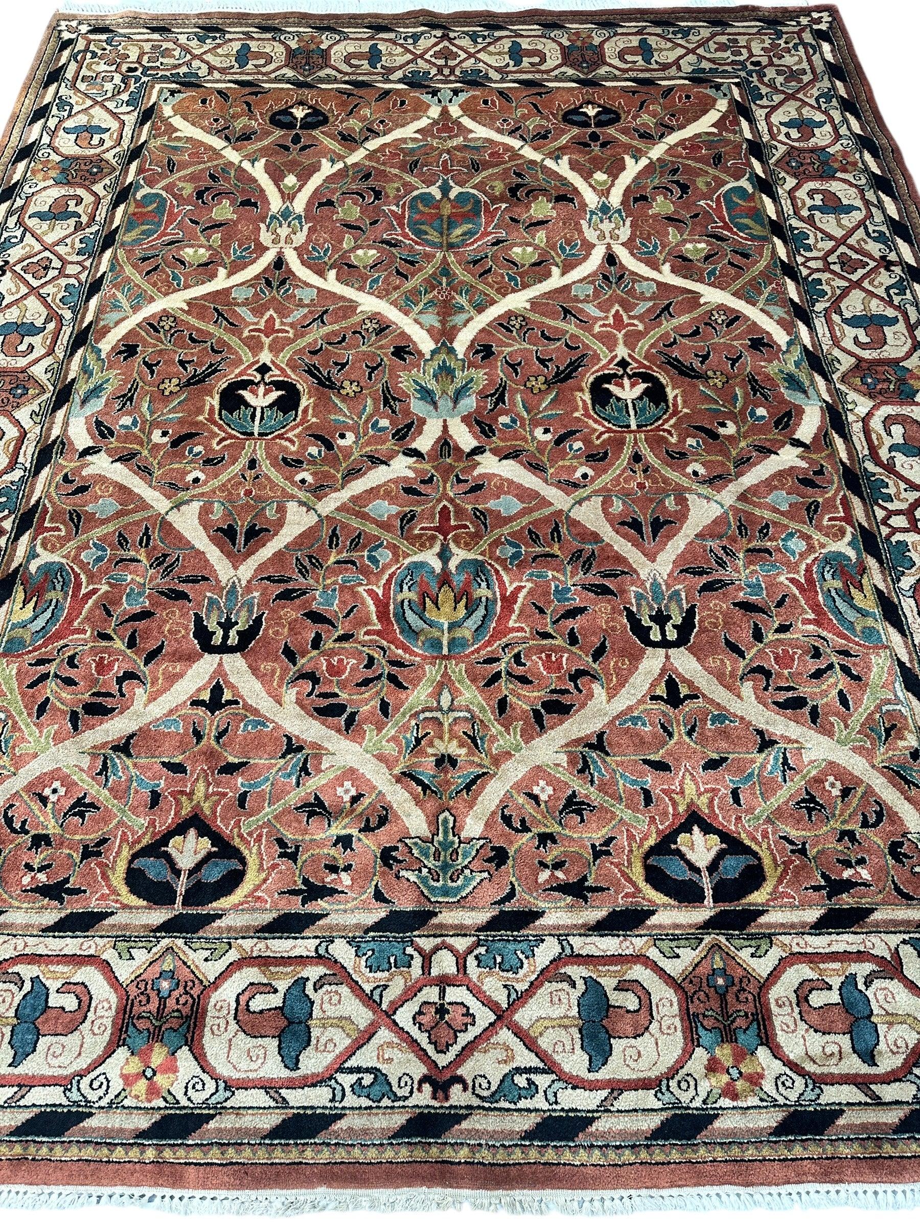 William Morris Hand-Knotted Wool Luxury Handmade Rug - 7'10" x 9'10" Rugistan