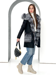 Genuine Silver Fox Fur Rabbit Fur Insulated Parka Alaska® Outerwear Company