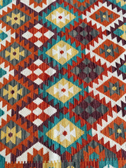 Afghani Maimana Kilim Wool Rug 4’3” x 6’7” Rugistan