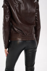 Genuine Mink Fur Embossed Leather Jacket Alaska® Outerwear Company