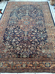Antique Persian Mahal Rug 8’3”x12’ - Circa 1900 Treasure Rugistan