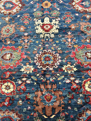 Trasitional Serapi Ghazni Wool Rug – 8' x 10’ – Intricate Floral Design Rugistan