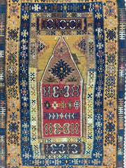 Antique Anatolian Wool Prayer Rug 4’ x 6’6” Rugistan