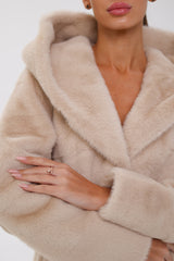 Faux Mink Effect Fur Hooded Coat Alaska® Outerwear Company