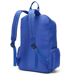 Blue backpack on a white background