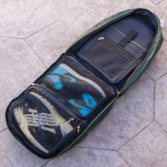 Emerald Green Leather Commuter Bag (XL Design) Sole Premise