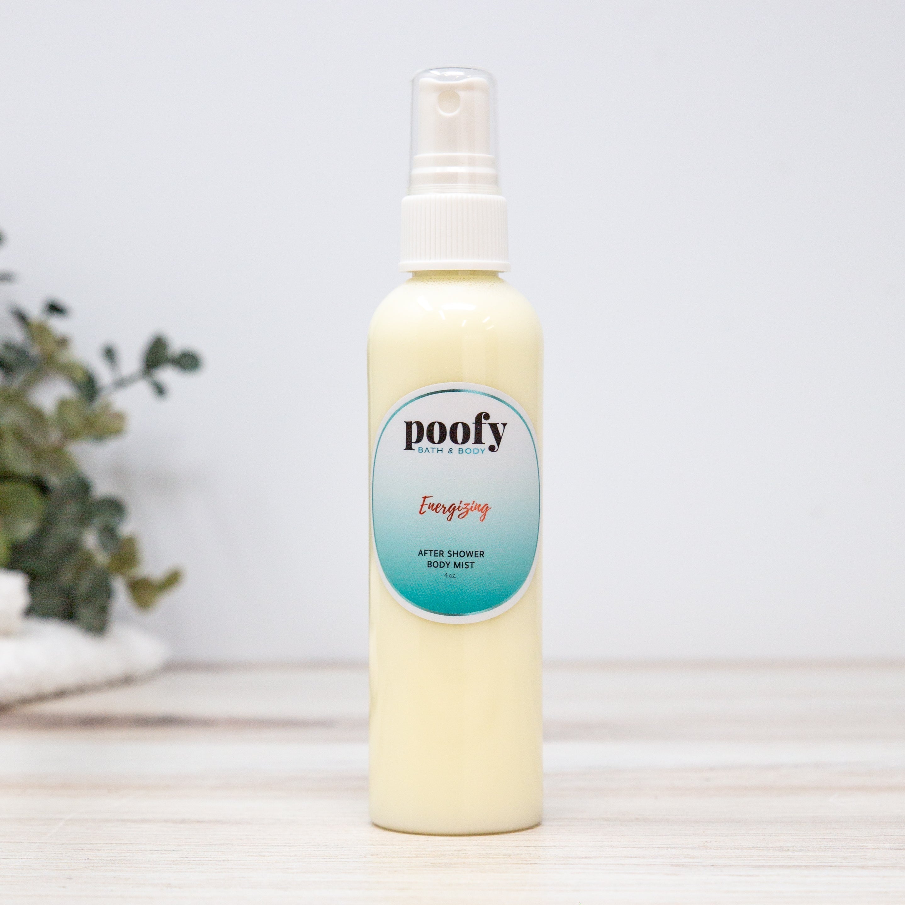 Energizing After Shower Body Mist Poofy Organics