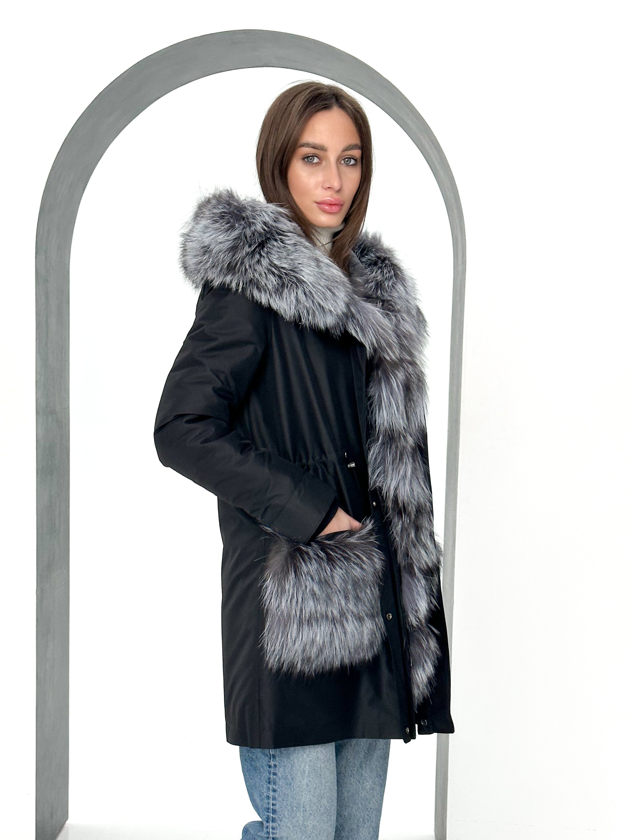 Genuine Silver Fox Fur Rabbit Fur Insulated Parka Alaska® Outerwear Company