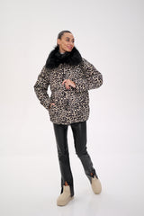 Genuine Polar Fox Leopard Luxe Down Parka Alaska® Outerwear Company