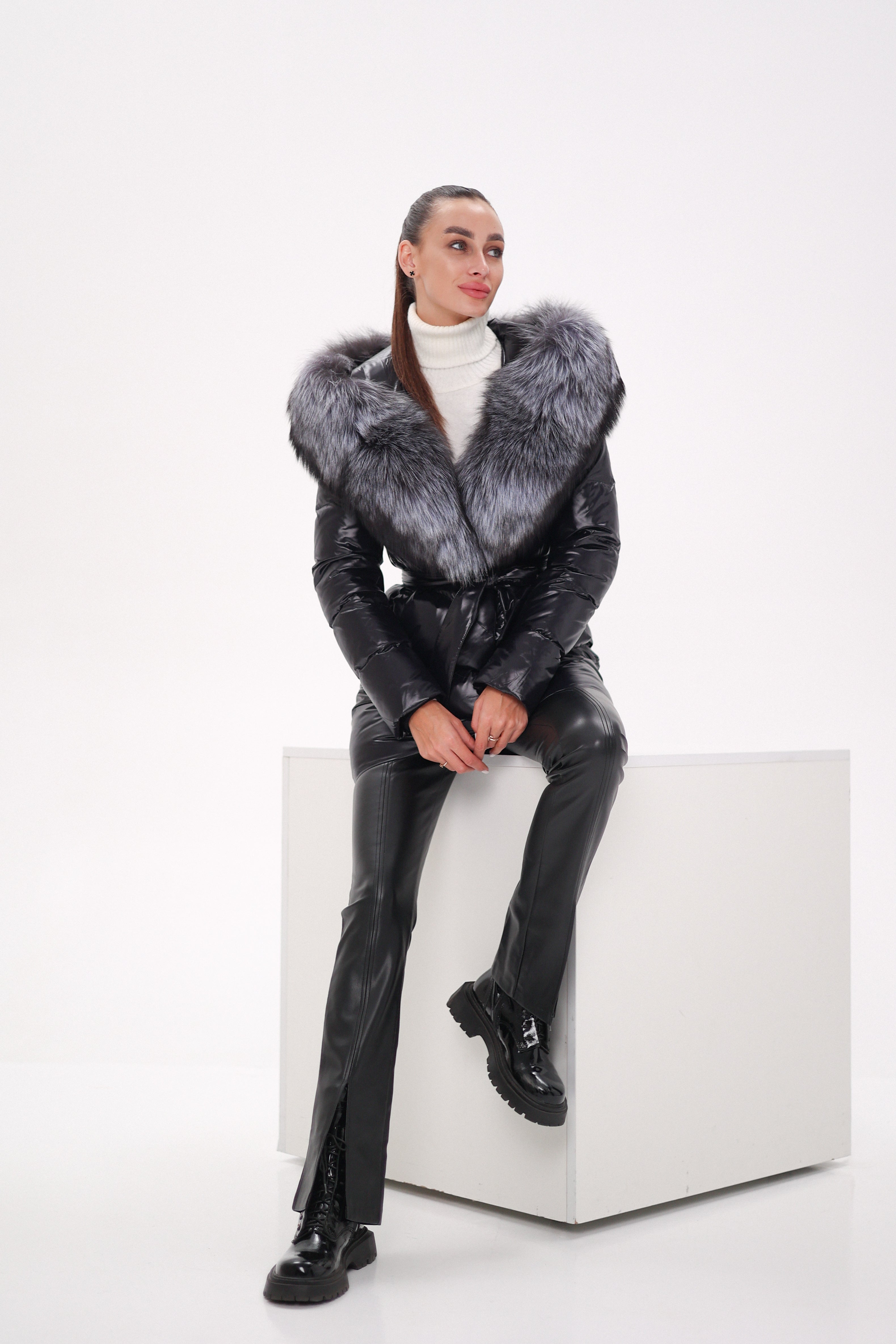 Genuine Silver Fox Fur Down Fill Coat Alaska® Outerwear Company