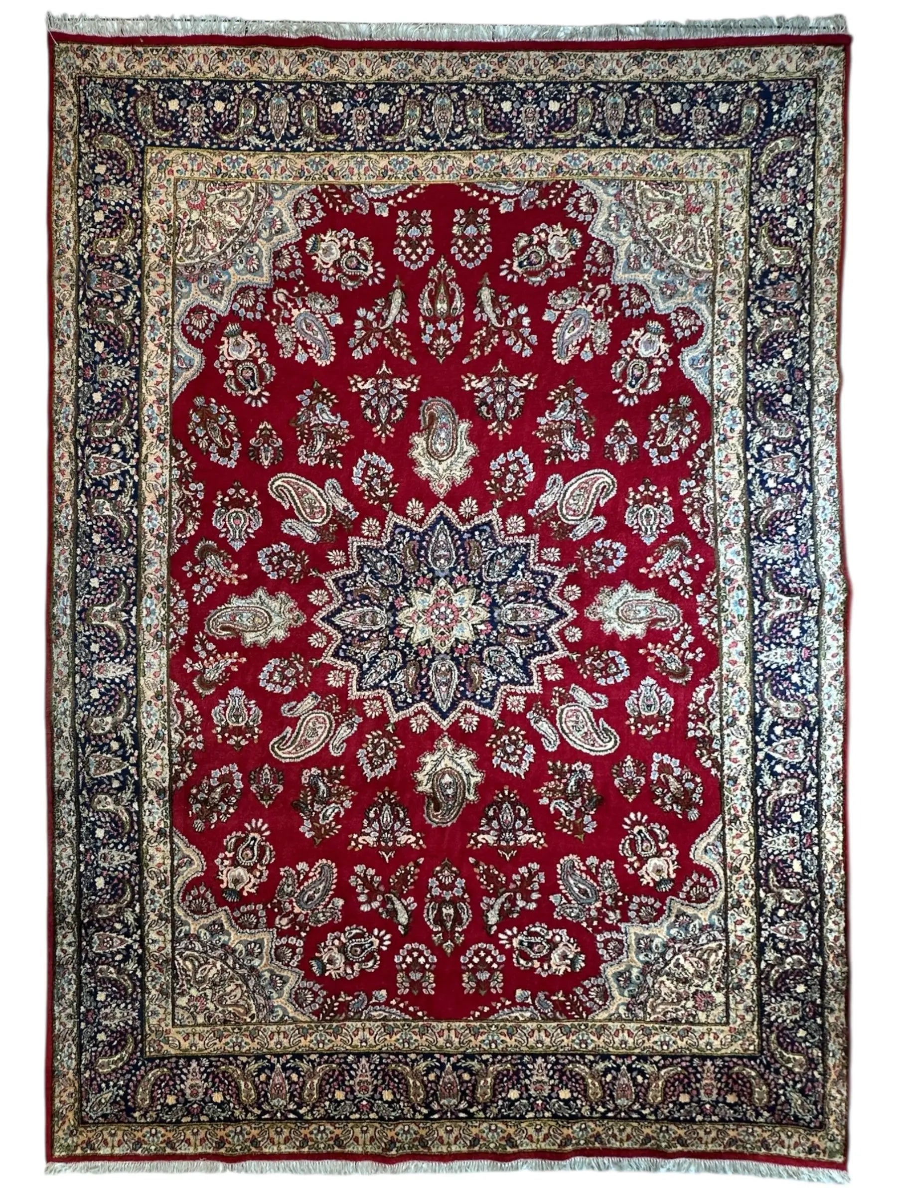 Vintage Kirman Persian Rug | 9’9” x 14’ | Thick Full-Pile Wool | Circa 1960 | K2029 Rugistan